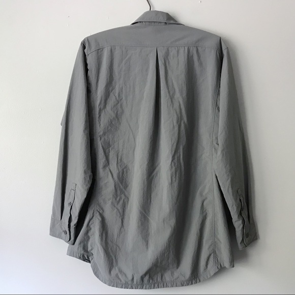 REI Gray Long Sleeve Outdoor Button Down Shirt - M - Picture 2 of 6